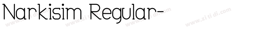 Narkisim Regular字体转换